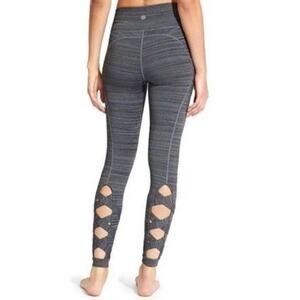 Athleta Chatarunga Criss Cross High Rise Leggings Gray Extra‎ Small